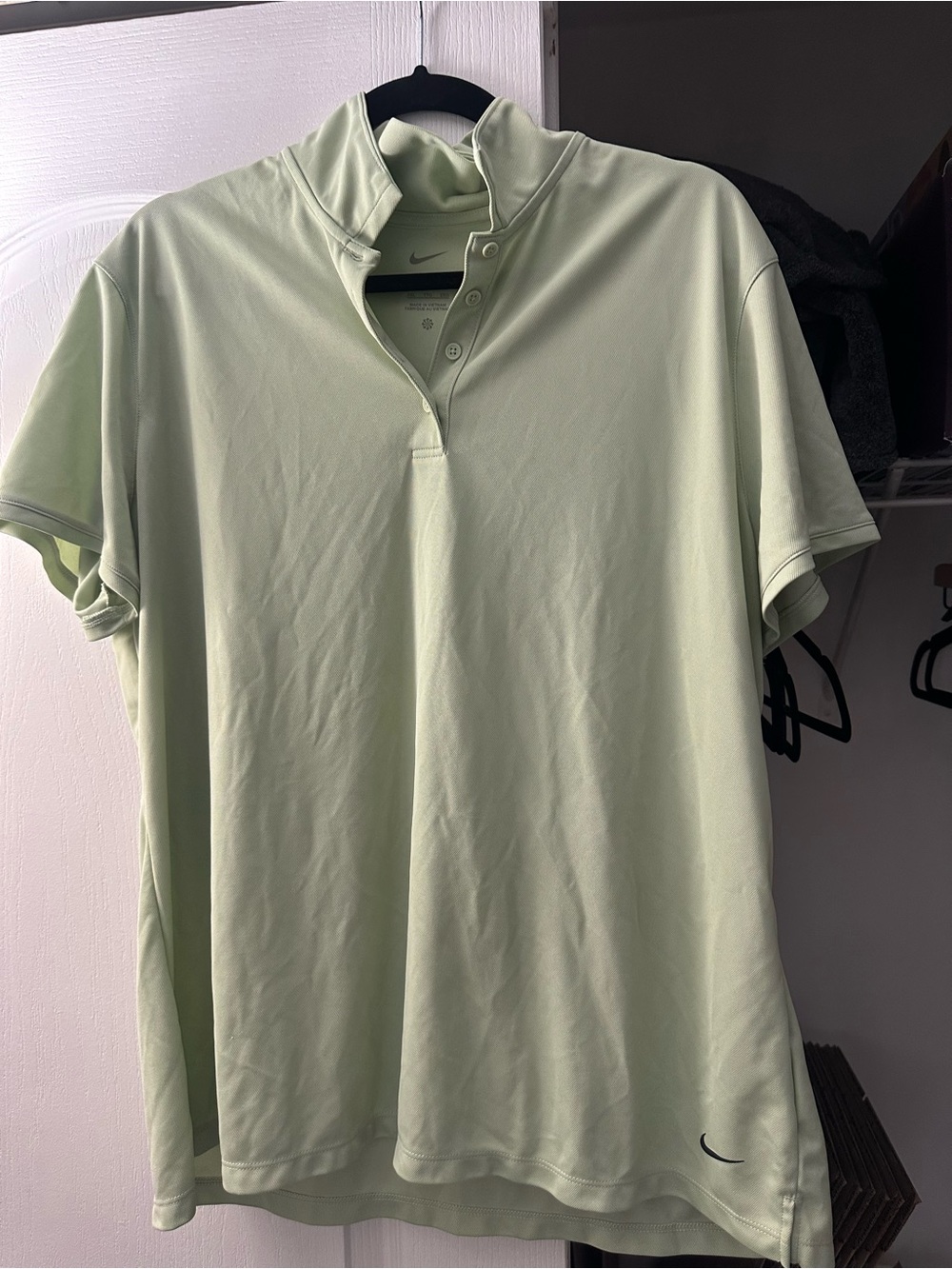 Nike Men's Pale Green Polo Shirt